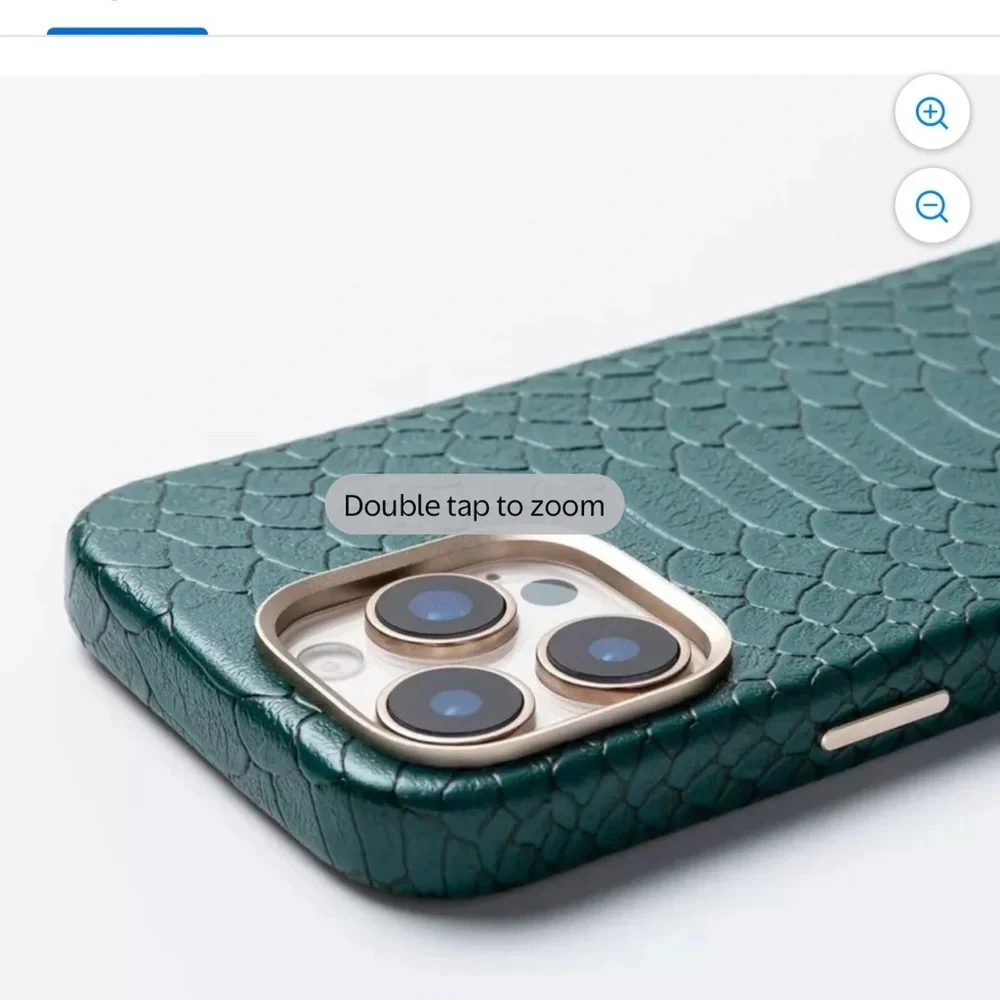 NWT Hello Lux iPhone 16 Pro Max Phone Case - Green Croc Wrapped
